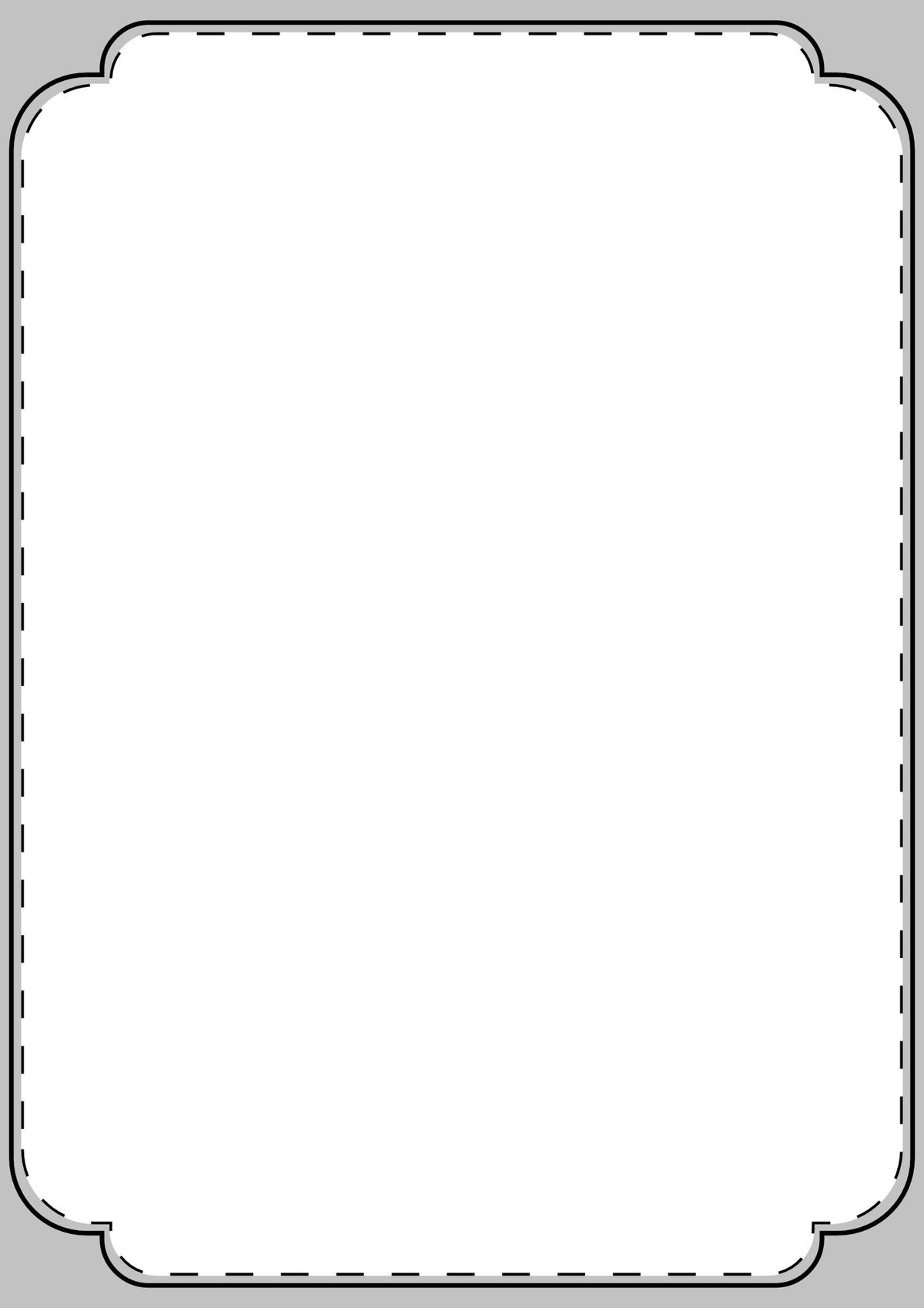 Back of the custom dog birthday card, left blank for a handwritten note