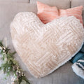 Champagne Heart Sherpa Pillow