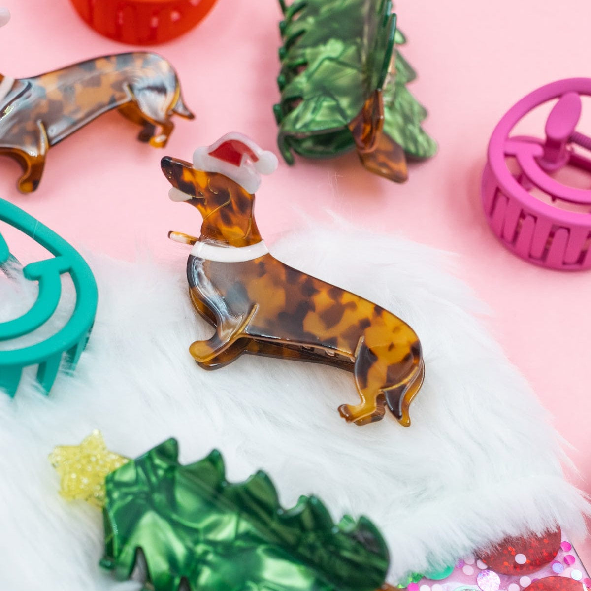 Santa Paws Holiday Hair Claw