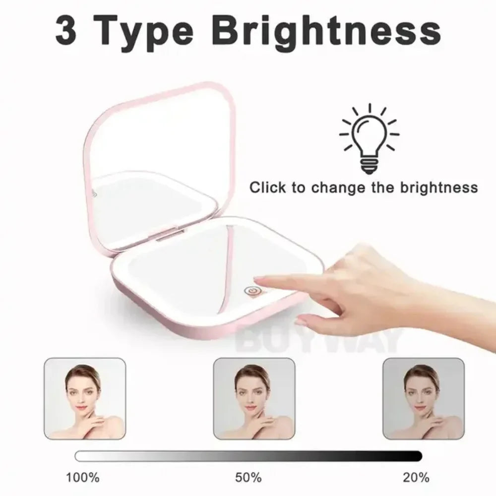 Mini LED Compact Makeup Mirror