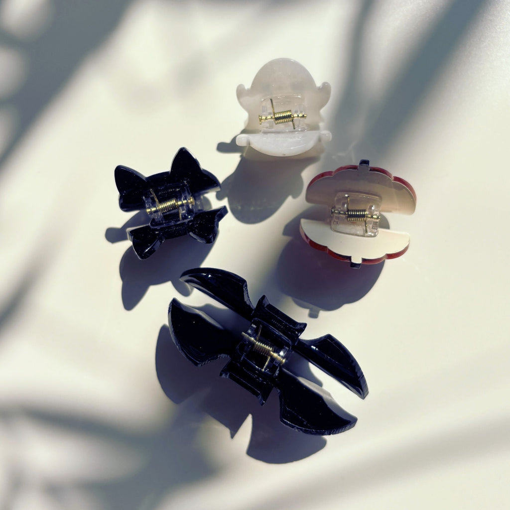 Spooky Mini Velvet Hair Claws — Set of 4
